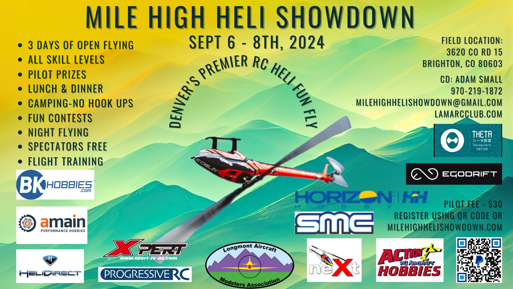 Mile High Heli Showdown Flyer 2022
